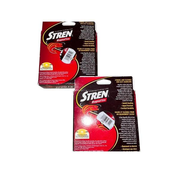 Stren 10 Lb Magnaflex Line 750 Yds Neon Yellow Lot of 2 - Picture 2 of 3